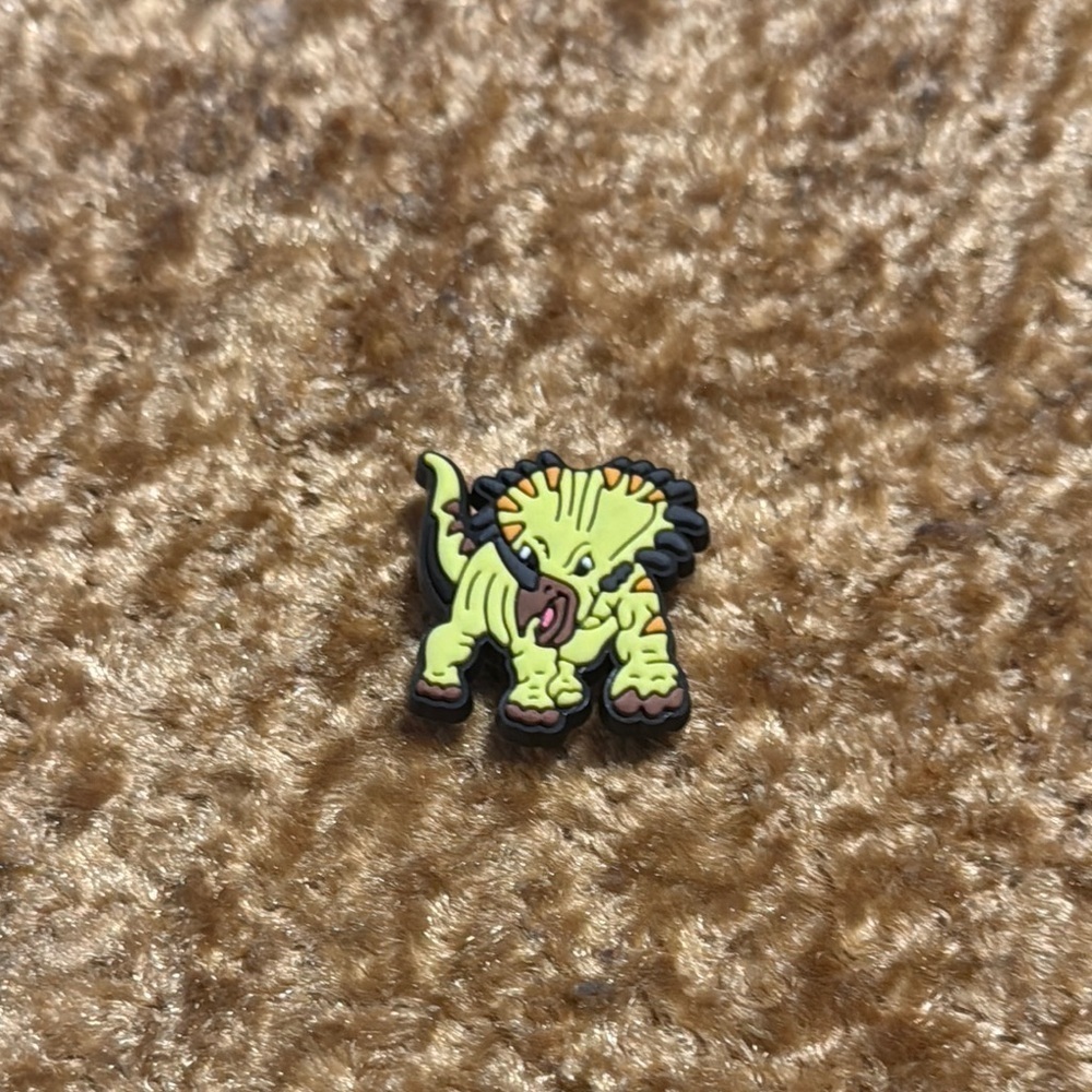 Kids Green Dinosaur Jibbitz Shoe Charm  Accessory For Crocs & Shoes New 5/$15